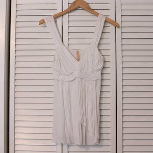 Anthropologie flowy white top